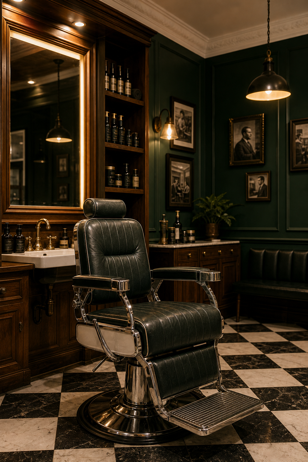 Interior barbershop editorial